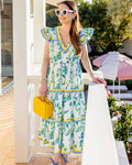Sail To Sable - Spring Floral Midi Dress