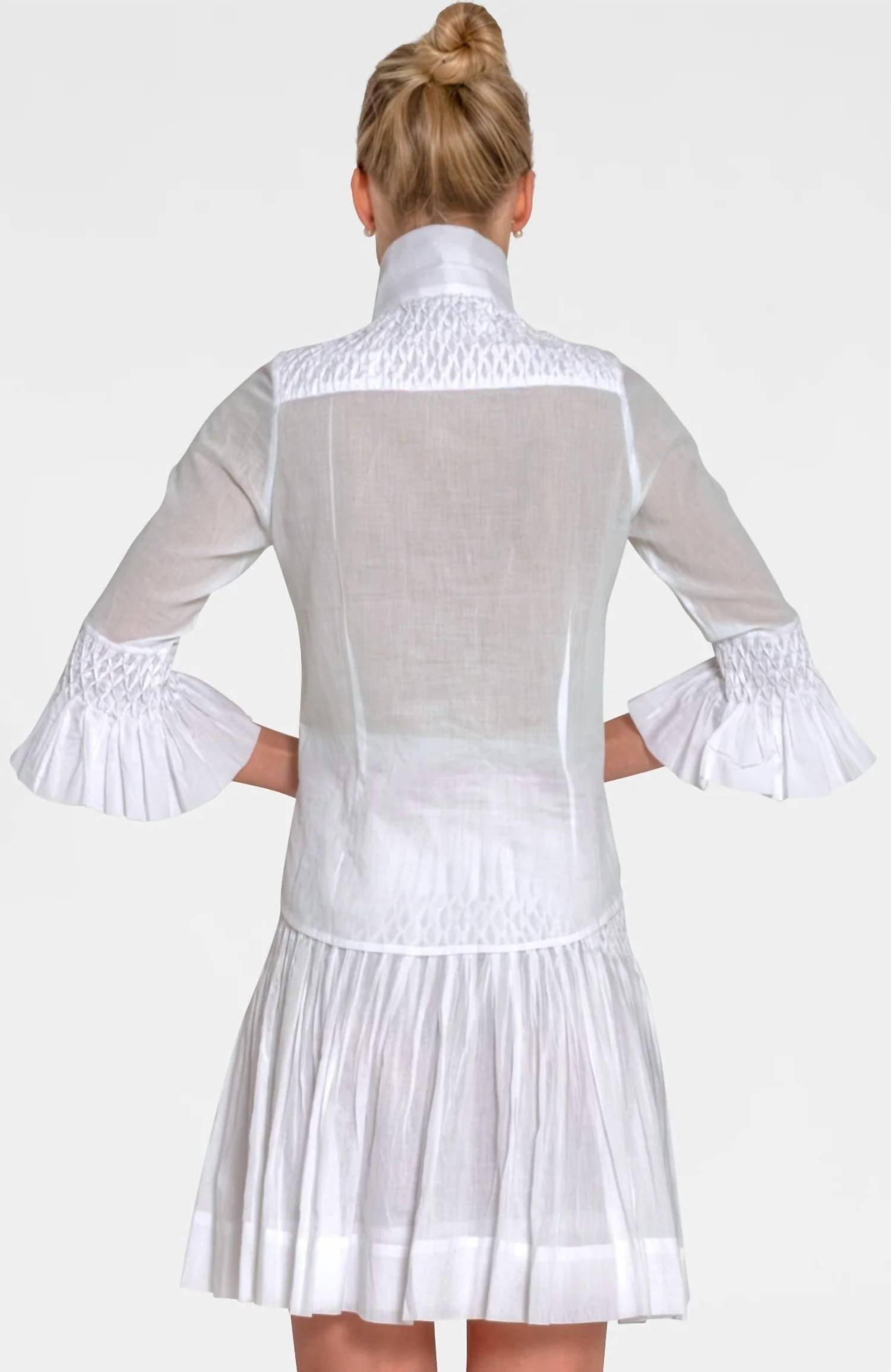 Gretchen Scott - Fortuna Goddess Of Fortune Hand Smocked Blouse