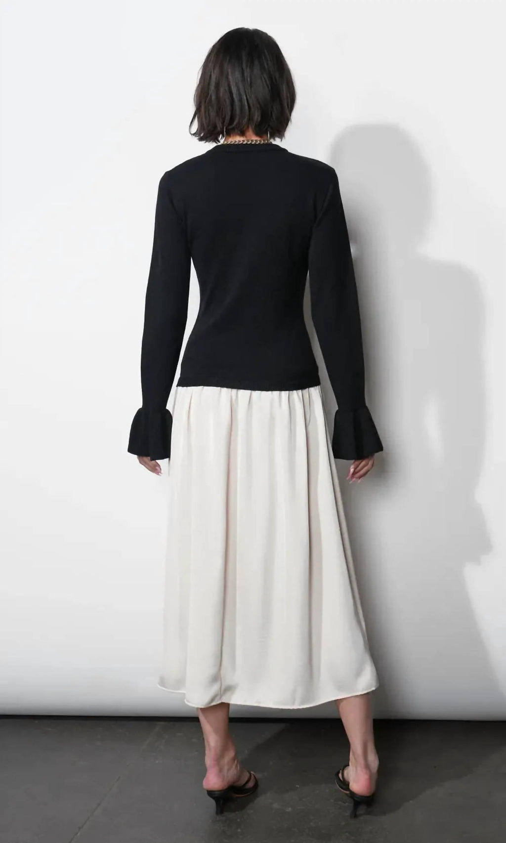 Greylin - Jovie Twofer Sweater Midi Dress