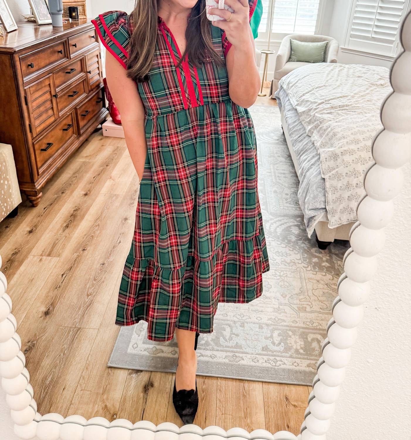 Entro - Plaid Midi Dress