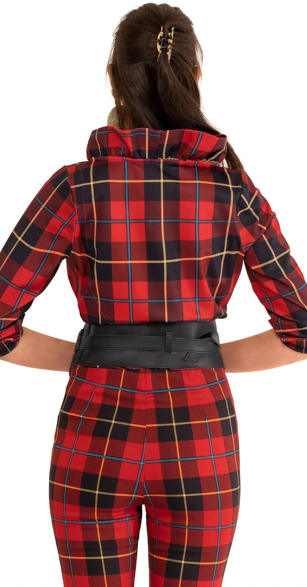 Gretchen Scott - Stand Up Ruffle Neck Top