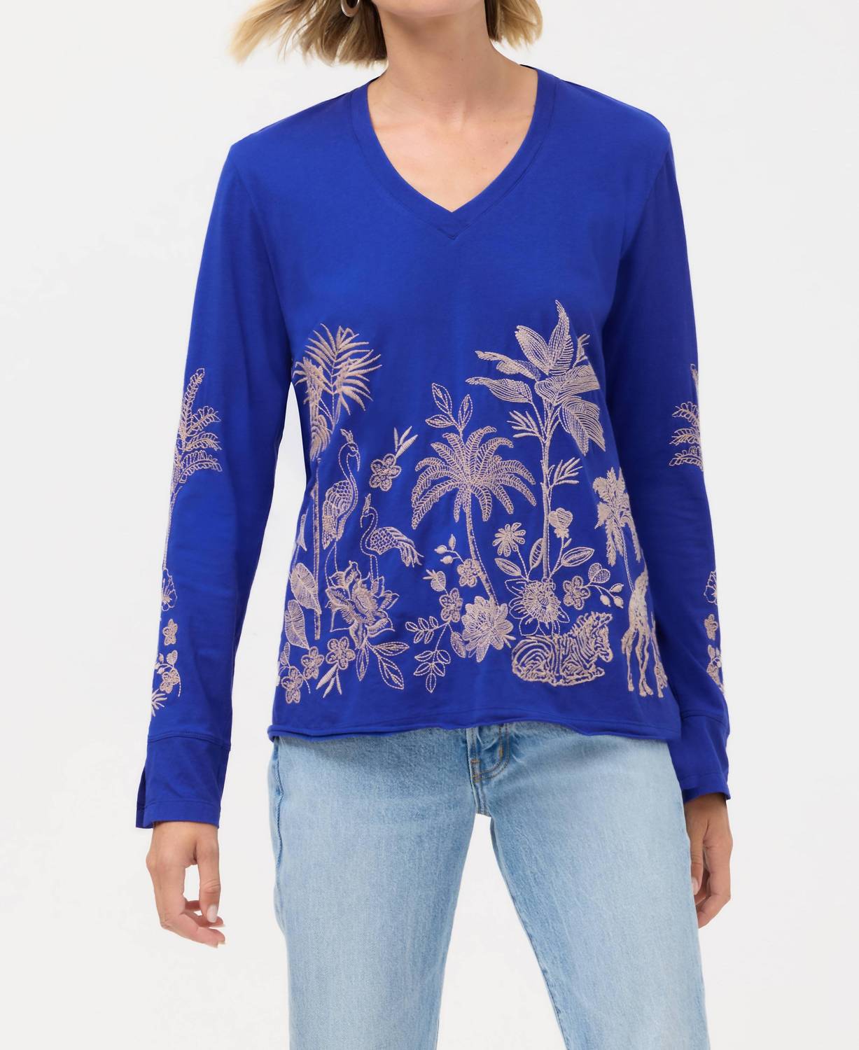 Johnny Was - RILEY SLIT SLEEVE TEE