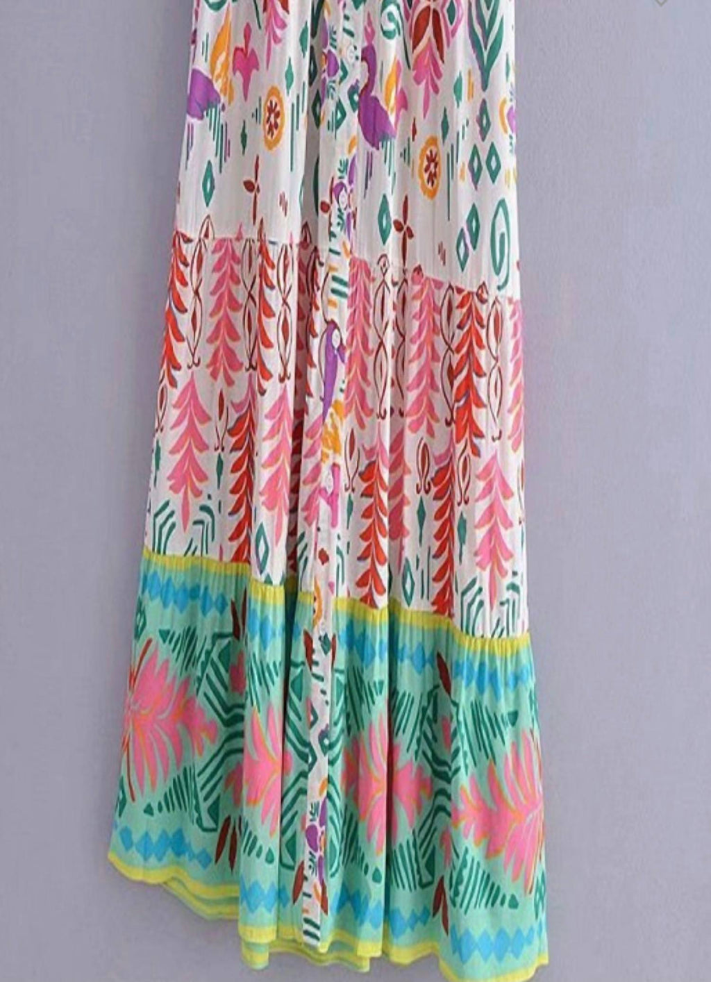 Sundayup - Women's Free Form Button-up Shirt Dress