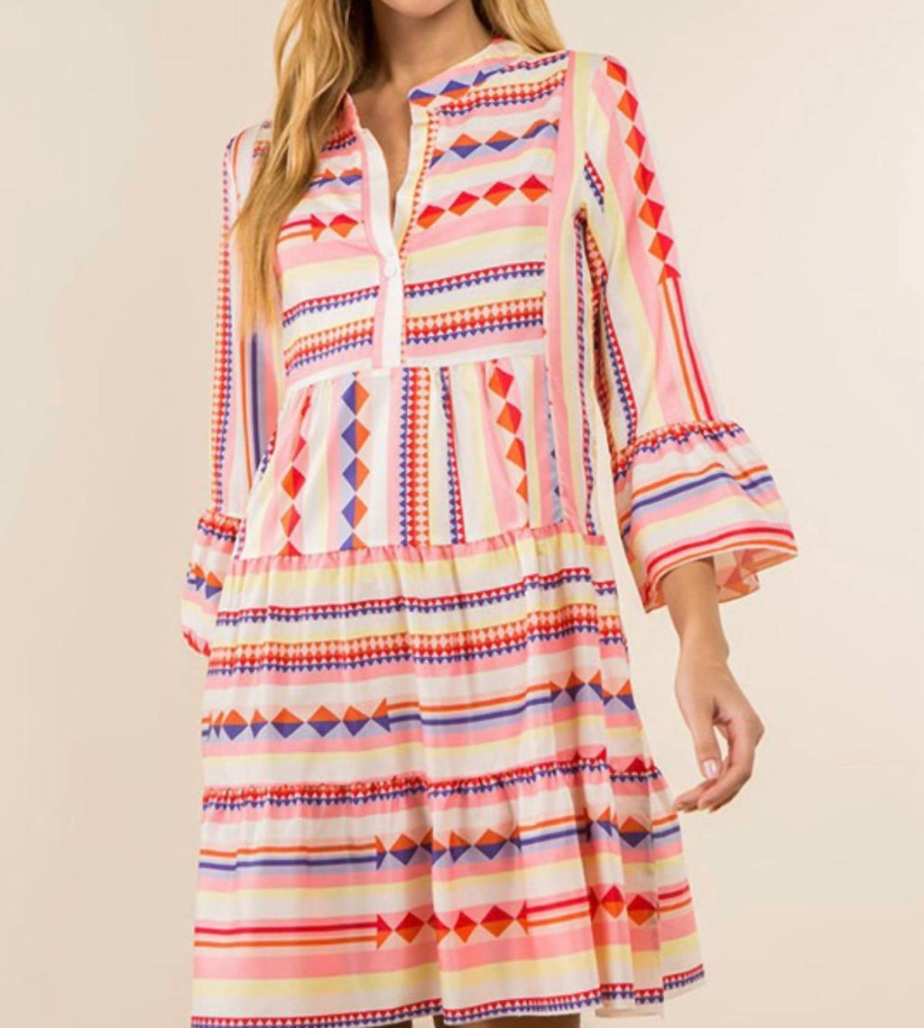 Sundayup - Charged Up Geo Dress