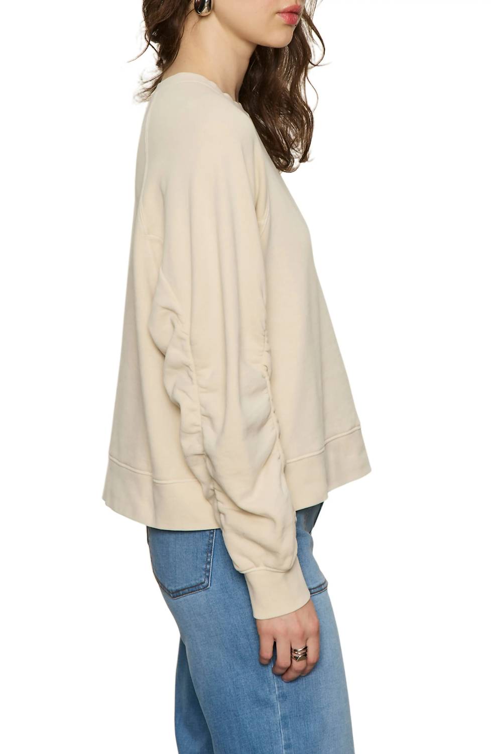 Sanctuary - Shirred Sleeve Sweatshirt