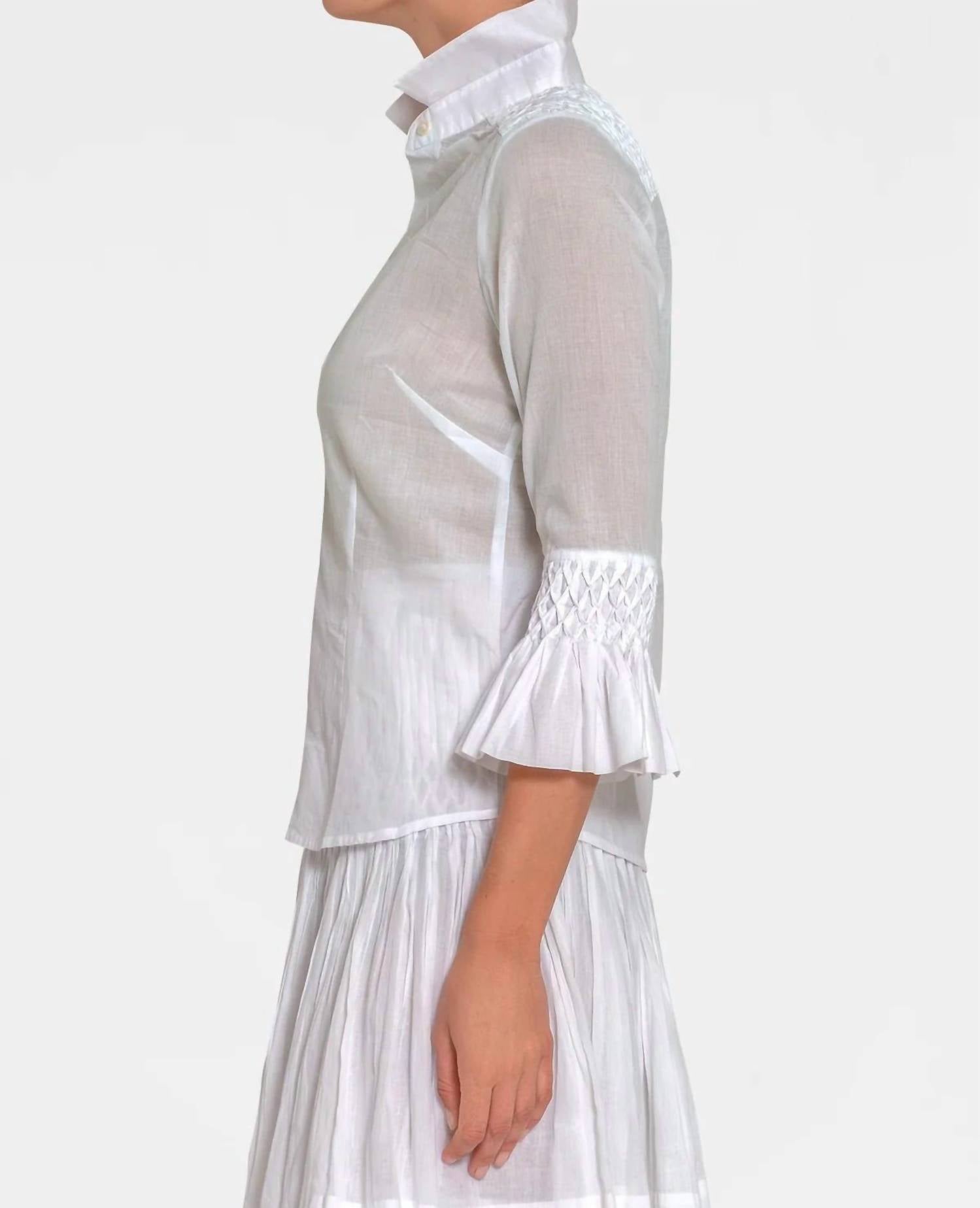 Gretchen Scott - Fortuna Goddess Of Fortune Hand Smocked Blouse